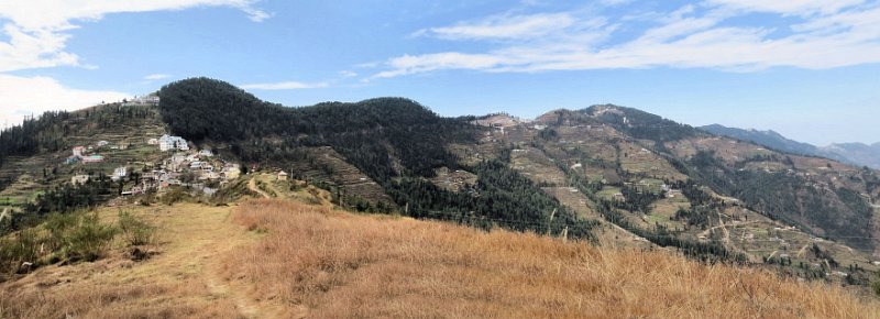 D5 (11) The viewpoint at Fagu.jpg - Himalayan foothills at Fagu